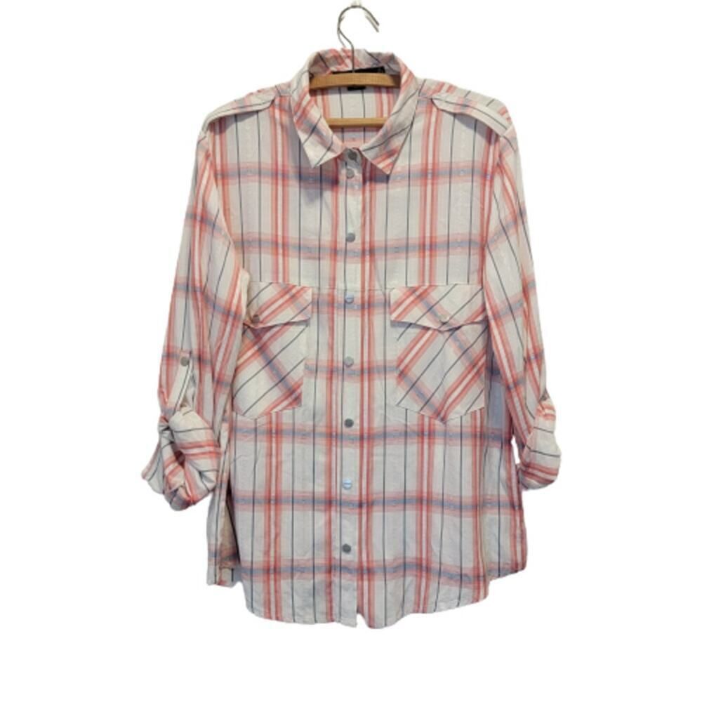 Cabincore Boyfriend Fit Plaid Shacket Shirt
